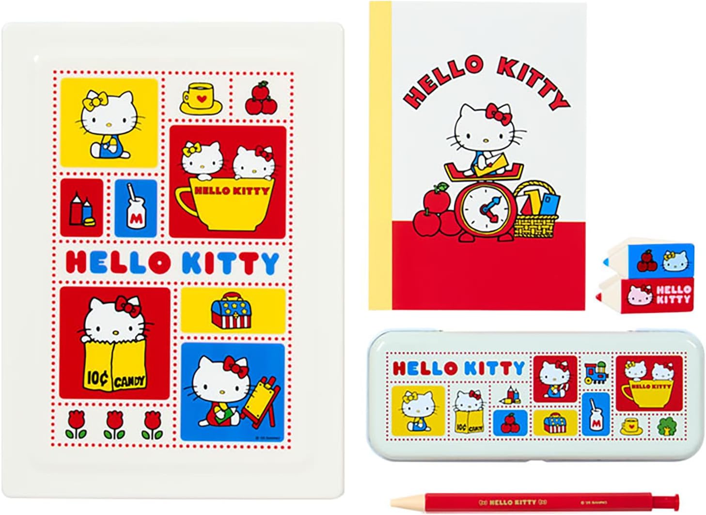 【レビュー投稿で次回使えるクーポンプレゼント中！】サンリオ SANRIO お道具箱＆文具セット（身の回り雑貨 いつまでもサンリオ） ハローキティ キティちゃん 332925 mercatostore-10002577 mercato楽天市場店 サンプル画像2