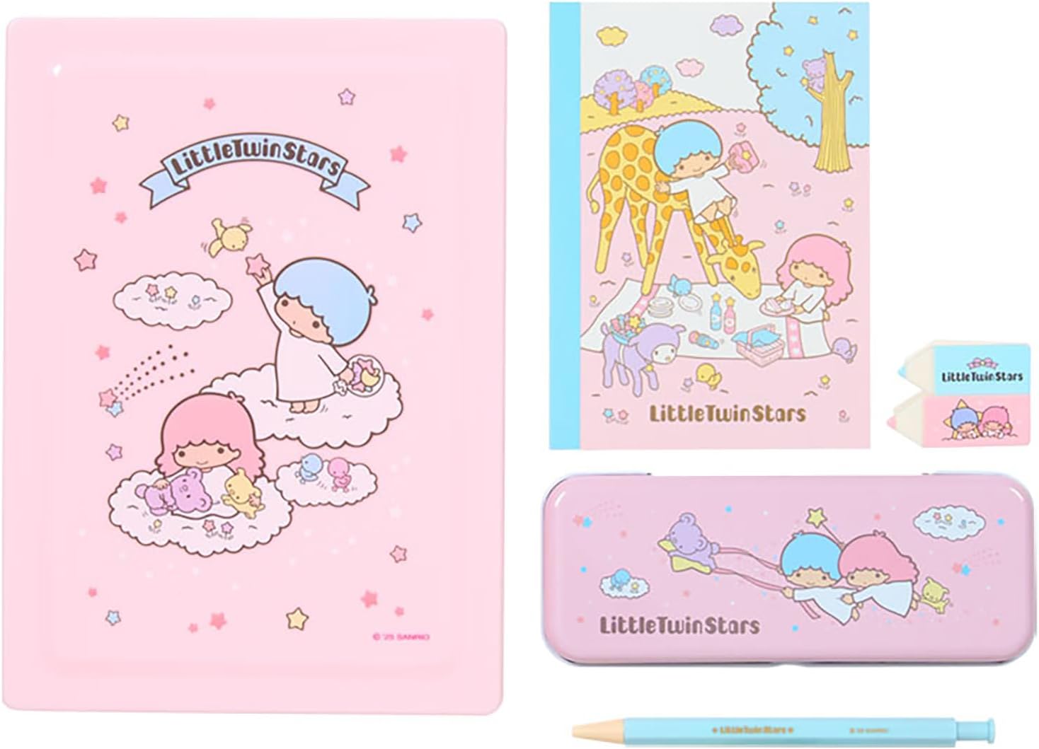 【レビュー投稿で次回使えるクーポンプレゼント中！】サンリオ SANRIO お道具箱＆文具セット（身の回り雑貨 いつまでもサンリオ） リトルツインスターズ キキ ララ 333166 mercatostore-10002579 mercato楽天市場店 サンプル画像2