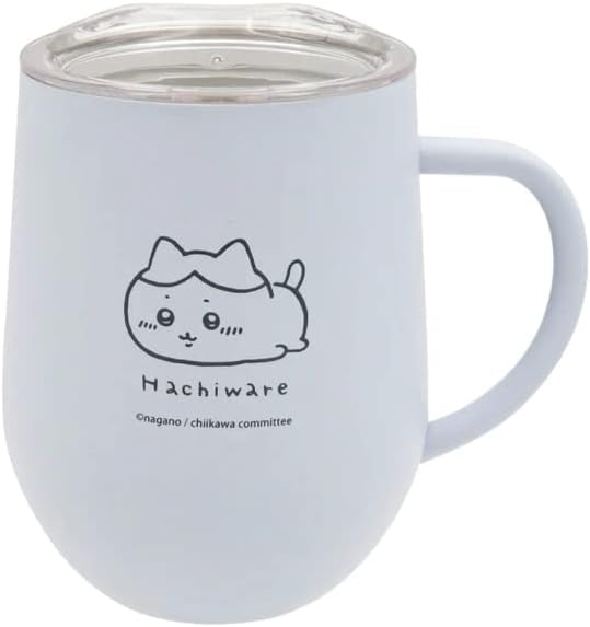 【レビュー投稿で次回使えるクーポンプレゼント中！】マリモクラフト ちいかわ 蓋つきステンレスマグカップ へちゃ ハチワレ CKW-095 ふた付きのサムネイル