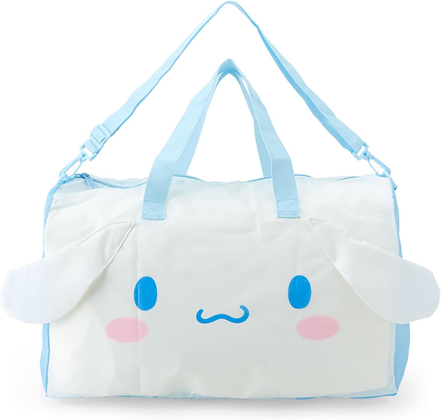 乐天商城 - 【レビュー投稿で次回使えるクーポンプレゼント中！】サンリオ SANRIO フェイス形ボストンバッグ シナモロール シナモン トラベル 旅行鞄 183831