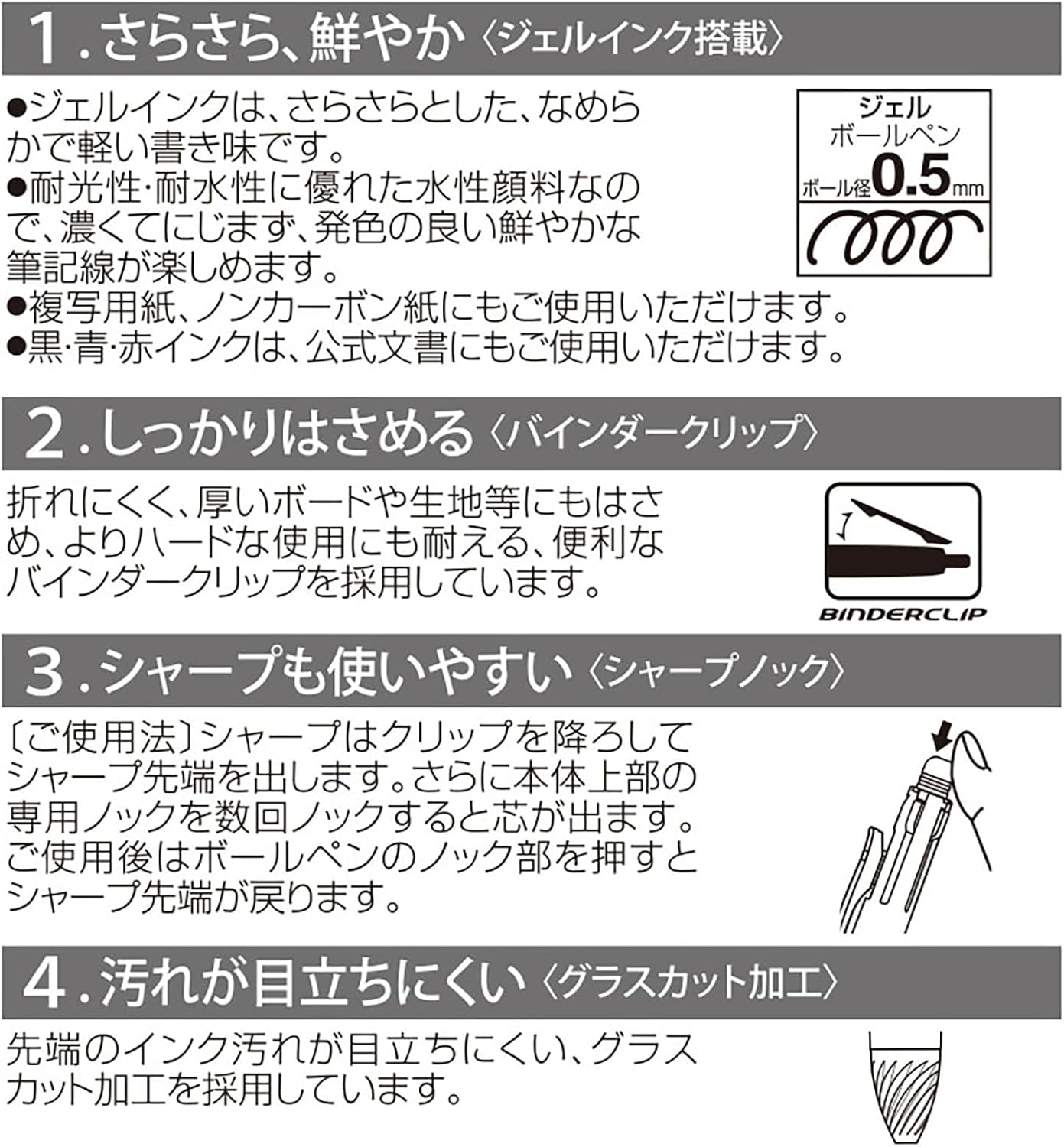 【レビュー投稿で次回使えるクーポンプレゼント中！】サンリオ SANRIO 4色ボールペン&シャープペンシル 4+1 サラサマルチ クロミ クロミちゃん 283321 サンリオオリジナル mercatostore-10001445 mercato楽天市場店 サンプル画像3