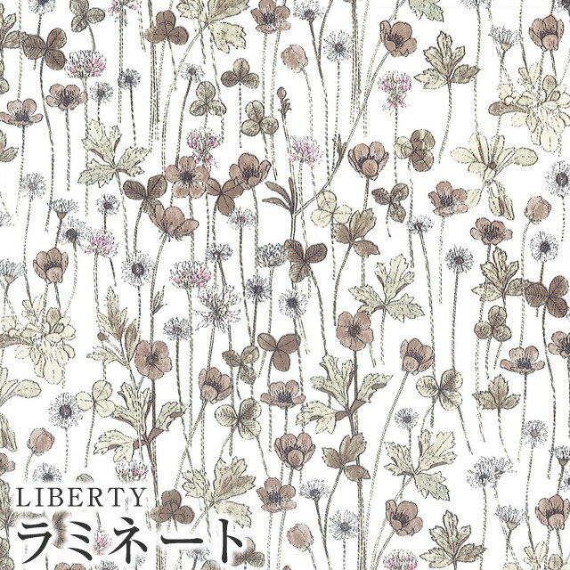 LIBERTYリバティプリント 国産つや消しラミネート(ビニールコーティング生地)＜Josephine's Garden＞(ジョセフィンズガーデン)MATLAMI3633181DE