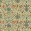 moda fabrics(モダ ファブリックス)William Morris ウィリアムモリス シーチング生地＜HYACINTH 1900-1912＞（ヒヤシンス）SAGEセージ 33496-12