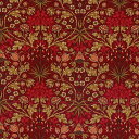 moda fabrics(モダ ファブリックス)William Morris ウィリアムモリス シーチング生地＜HYACINTH 1900-1912＞（ヒヤシンス）CRIMSONクリムゾン 33496-17