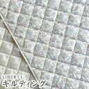 LIBERTYリバティプリント 国産タナローン生地キルティング(裏ポリエステルキルト生地)＜Nancy Ann＞(ナンシーアン)【パープル】QUILT3286253-J21B