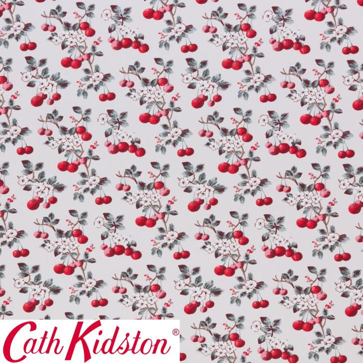 Cath Kidston キャスキッドソン 生地 コットンファブリック＜Cherry Sprig Red＞(チェリースプリッグ レッド)CHERRY-SPRIGのサムネイル