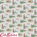 Cath Kidston キャスキッドソン 生地 コットンファブリック＜Dino Multi＞(ディノ マルチ)恐竜 DINO