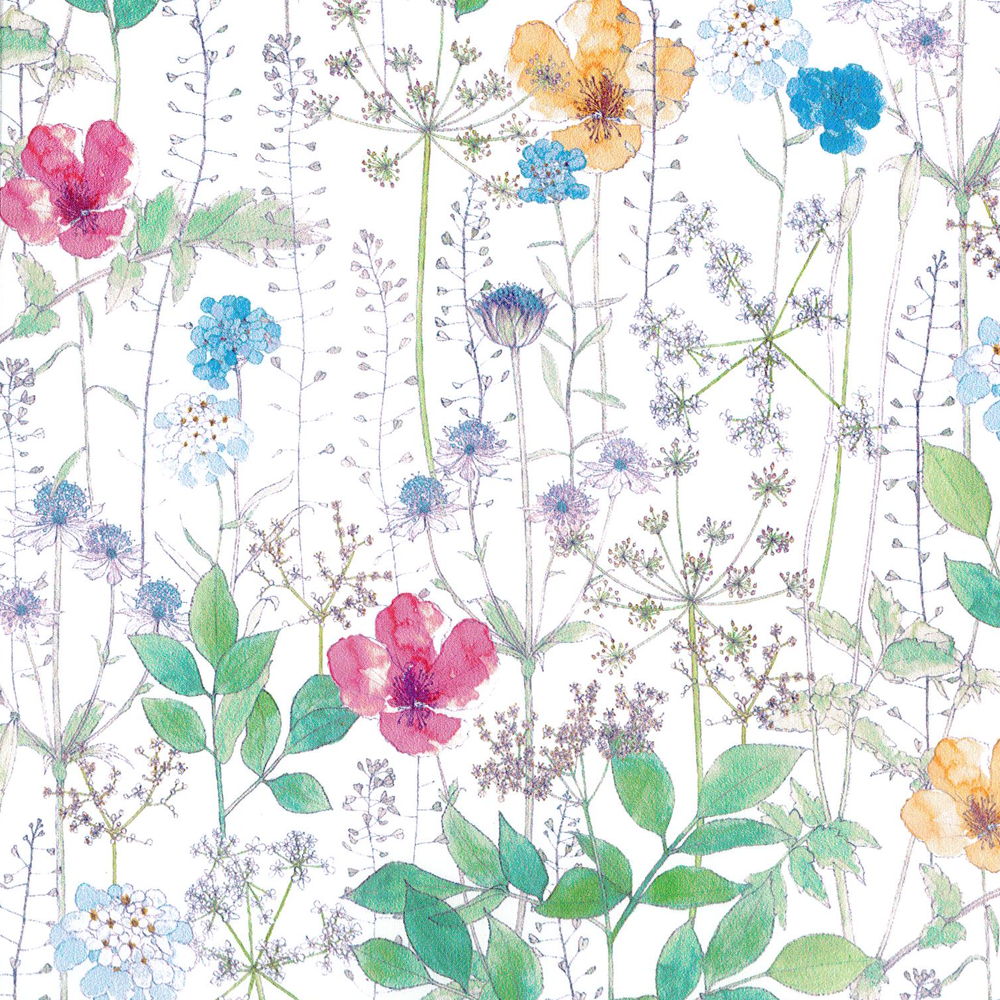 LIBERTYリバティプリント 国産タナローン生地《70％縮小》＜Irma＞(イルマ)【カラフル・葉=緑】3633182S-J14G リバティ 生地のサムネイル