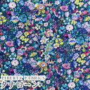 LIBERTYリバティプリント 国産タナローン生地(エターナル)<Classic Garden>(クラシック・ガーデン)【ネイビー系】1222212AE