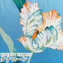 LIBERTYリバティプリント イタリア製タナローン生地<Ohara Tulip>(オハラ・チューリップ)【サックス地】3634105-24CU《2024SS THE LIBERTY KALEIDOSCOPE》