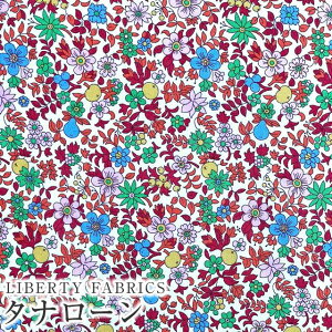 LIBERTYリバティプリント イタリア製タナローン生地<Fruit Punch>(フルーツ・ポンチ)【レッド系】3634194-24CU《2024SS THE LIBERTY KALEIDOSCOPE》