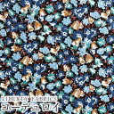 LIBERTYリバティプリント コーデュロイ(コール天)生地<Floralia>(フローラリア)【ブルー系】3633242-23BC