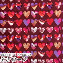 LIBERTYリバティプリント イタリア製タナローン生地＜Marble Hearts＞(マーブルハーツ)【ワインレッド地】3636834-AU《2023AW Liberty In Love》