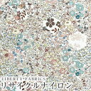 LIBERTYリバティプリント 国産リサイクルナイロンリップストップ生地(エターナル)＜Patchwork Classics＞(パッチワーククラシックス)【ピンクベージュ/ブラウン】DC29982YR