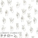 LIBERTYリバティプリント 国産タナローン生地＜Signs Of Liberty＞(サインズオブリバティ)【グレー】1223218-P23A《2023AW A LIBERTY ODYSSEY》