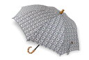 【エントリーでP10倍】LIBERTYリバティプリントを使った晴雨兼用傘ショートパラソル(日傘)<Mauverina>(マウベリーナ)GYグレー 205409