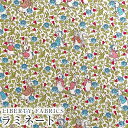 ピーターラビット(TM)×リバティファブリックス 国産つや消しラミネート(ビニールコーティング生地)<Rose&Thistle Peter>(ローズ・アンド・シ...