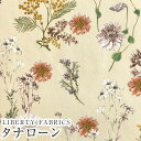 LIBERTYリバティプリント イタリア製タナローン生地<Polka Floral>(ポルカ・フローラル)【クリーム地】363J4216-24BU《2024AW Native Flowers》