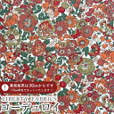 LIBERTY FABRICS リバティプリント コーデュロイ(コール天)生地<Nell, Annie & May>(ネル、アニー&メイ)【ブラウンオレンジ】3635209-P25C