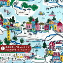 【エントリーでP10倍】LIBERTY FABRICS リバティプリント 国産タナローン生地<Adventure Coast>(アドベンチャー・コースト)【ターコイズバザール】DC31865-A