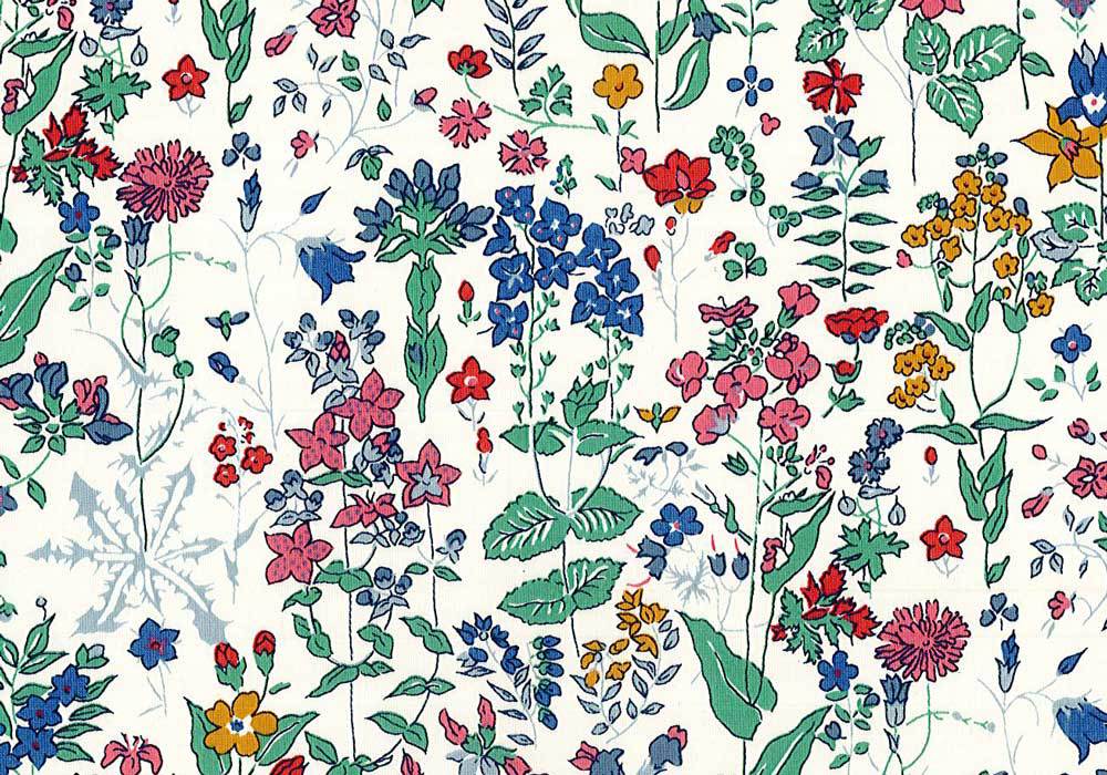 LIBERTYリバティプリント・国産つや消しラミネート(ビニールコーティング生地) ＜Field Flower＞(フィールドフラワー)MATLAMI3335758LN【英国展50回記念MERCI限定】のサムネイル
