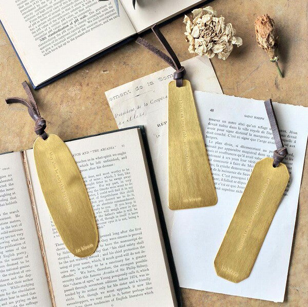 インブルーム ブックマーク スクエア クレエ Creer in bloom ゴールド 本革 しおり 栞 ブックマーク 牛革 おしゃれ シオリ ブックマーカー 革小物 ブランド ギフトのサムネイル