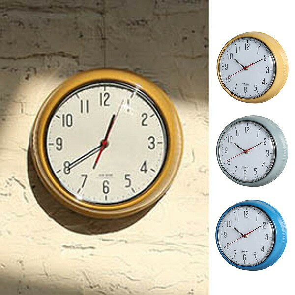 掛け時計 ウォールクロック ダルトン DULTON H20-0246 ベージュ グレー ブルー WALL CLOCK 時計 壁掛け 掛け時計 掛時計 おしゃれ インテリア リビング キッチン 寝室【送料無料】【ポイント10倍】