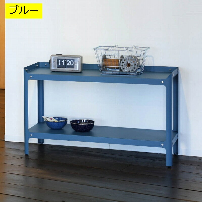 楽天市場】スチールラック 2段（カラーブルー）（本棚・ラック・カラー