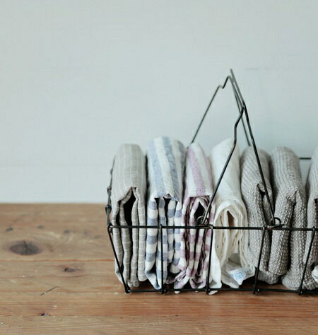 fog linen work フォグリネンワーク グロッサリーバスケット L ワイヤー かご バス...
