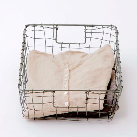 fog linen work フォグリネンワーク　ドロワーバスケット DRAWER BASKET マガジンバスケット かご バスケット カゴ ワイヤー MAGAZINE BASKET リビング 寝室 おしゃれ 玄関 キッチン 収納 小物整理 小物入れ かわいい