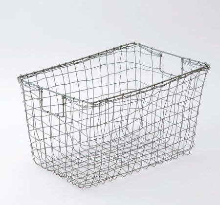 fog linen work フォグリネンワーク　スタンダードバスケット L マガジンバスケット かご バスケット カゴ ワイヤー MAGAZINE BASKET リビング 寝室 おしゃれ 玄関 キッチン 収納 小物整理 小物入れ かわいいのサムネイル