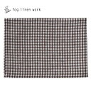 fog linen work フォグリネンワーク リネンキッチンクロス ジョッシュ ブラウン チェック LKC001-BBC キッチンワイプ キッチンクロス キ...