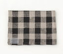fog linen work フォグリネンワーク リネンキッチンクロス 厚地 ブラック ナチュラルチェック BKNC キッチンワイプ キッチンクロス/キッチンワ...