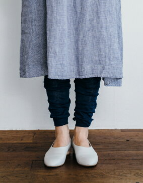 レギンス リネンレギンス ネイビー fog linen work フォグリネンワーク LWK315-NV レディース 女性 リネン 麻 レギンス 無地 防寒対策 ナイロン 10分丈 くしゅくしゅ あったか ナチュラル スポーツ スパッツ レギンスパンツ シンプル 【返品不可】【送料無料】