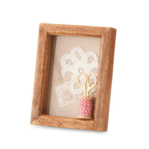 【特典付き●】 アンティーク風 C'est La Vie フォトフレーム (2L判) 木製フォトフレーム