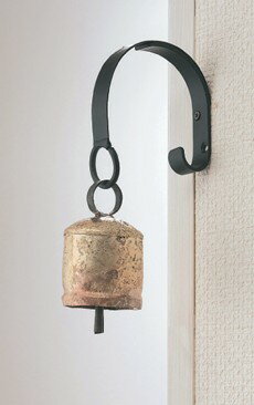 アンティーク風 ドアベル カウM 玄関 ベル 鈴 アイアンベル 玄関チャイム ベル チャイムアイアン アンティーク 雑貨 アンティーク ドアベル カウベルL/玄...