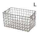 スクエアバスケット Lサイズ アンティーク風 小物入れ 収納 BOX ボックス ランドリー おもちゃ入れ バスケット かご カゴ 小物整理