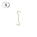 S字フック Sフック ロングS フラットSフック ポッシュリビング アンティーク風 Sフック アンティーク ゴールド S字フック ブラス