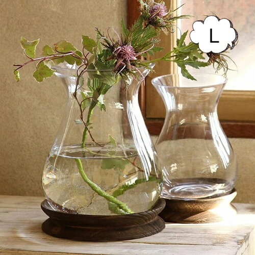 フラワーベース/木/花/フラワー/フラワーグラス/花瓶 ガラス/ガラスベ...