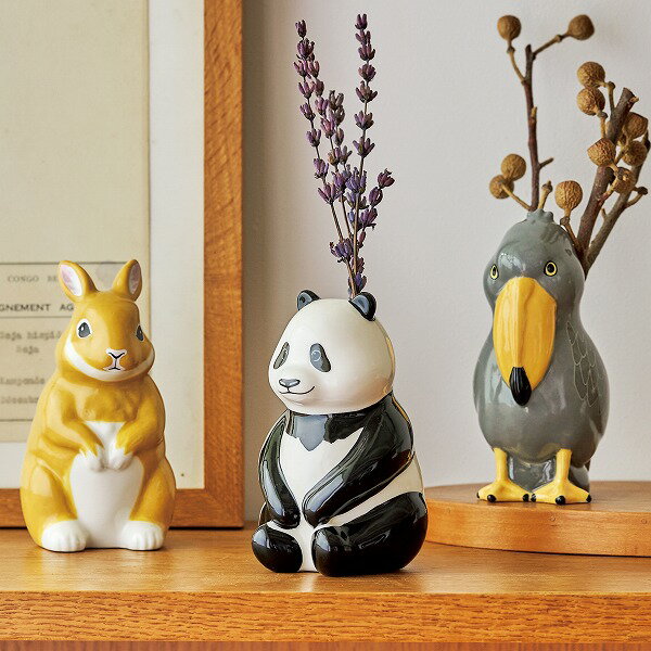 フラワー&ペンスタンド うさぎ パンダ ハシビロコウ おしゃれ かわいい セトクラフト ペンスタンド おしゃれ ペン立て ペンたて ぺんたて 鉛筆立て 鉛筆たて...