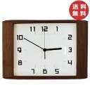 レトロクロック La Luz Inc ラルース Retro Clock (壁掛け時計 ウォールナット 木製 ウッド シンプル 壁かけ ラルース 静か 寝室 ウォールクロック リビング時計 日本製 レトロ時計 スイープムーブメント) 【送料無料】【あす楽対応】