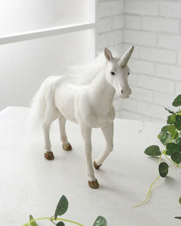 フローベール ユニコーン アンティーク調 【COVENT GARDEN コベントガーデン】 ガーデンマスコット ガーデニング 置き物 オブジェ オーナメント 動...