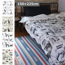 マルチクロス 150×225cm MONO キャット ドッグ コットン マルチカバー フリークロス 長方形 コットン 綿 マルチカバー リビング 寝室 猫 ねこ ネコ cat キャット おしゃれ かわいい 【送料無料】