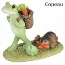 コポー Copeau ビーバーとおっちょこちょいカエル ビーバー 動物 622515 小物 オブジェ カエル 置き物 置物 オブジェ 蛙 フロッグ FROG ガーデン雑貨 インテリア雑貨 小物 マスコット ミニチュア 【ポイント10倍】