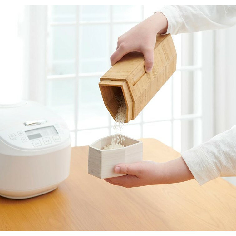 【メーカー在庫】オスマック KIRISAI 桐の冷蔵こめ櫃 米びつ 1kg 冷蔵庫 保存 手洗いのみ 対応 小さい 木 木製 天然 シンプル かわいい デザイン 調理雑貨 キッチン 美味しい