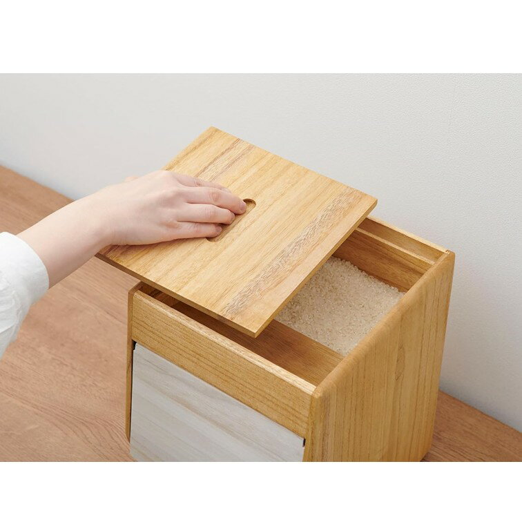 【メーカー在庫】オスマック KIRISAI 桐の冷蔵こめ櫃 米びつ 5kg 冷蔵庫 保存 手洗いのみ 対応 小さい 木 木製 天然 シンプル かわいい デザイン 調理雑貨 キッチン 美味しい