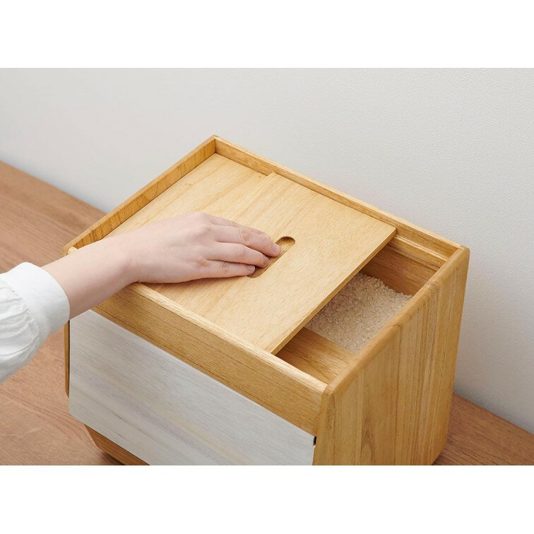 【メーカー在庫】オスマック KIRISAI 桐の冷蔵こめ櫃 米びつ 10kg 冷蔵庫 保存 手洗いのみ 対応 小さい 木 木製 天然 シンプル かわいい デザイン 調理雑貨 キッチン 美味しい