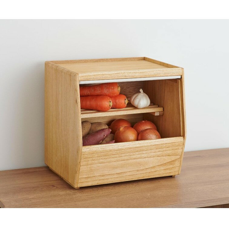 オスマック KIRISAI 桐のやさい櫃 ひつ 野菜 ケース 果物 保存 手洗いのみ 対応 小さい 木 木製 天然 シンプル かわいい デザイン 調理雑貨 キッチン 美味しい