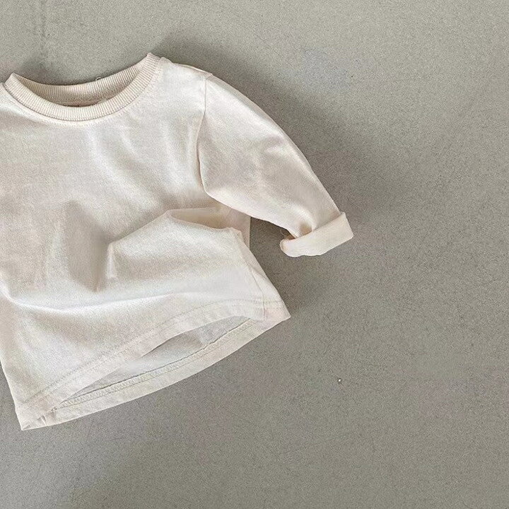 [楽天ランキング1位獲得]ベビー服 ベビー 長袖 Tシャツ 無地 トップス 女の子 男の...