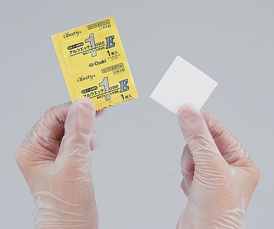 アルウエッティ（酒精綿） oneE 31076 1箱（100袋入り） オオサキメディカル【返品不可】のサムネイル